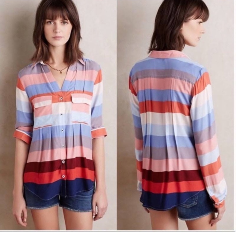 MAEVE Winwood Colorful Button Down